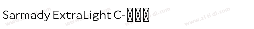 Sarmady ExtraLight C字体转换